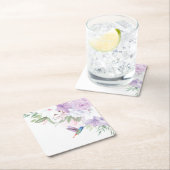 水彩園花鳥狩り スクエアペーパーコースター (インサイチュ)