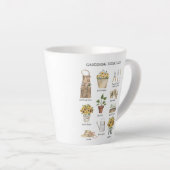 水彩園芸用具雑草園 カフェラテマグ (右アングル)