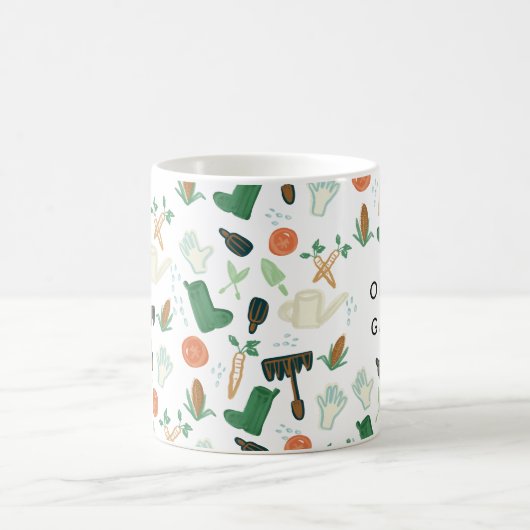 水彩園芸 コーヒーマグカップ (中央)