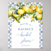 水彩地中海のブライダルシャワーへようこそ ポスター (正面)