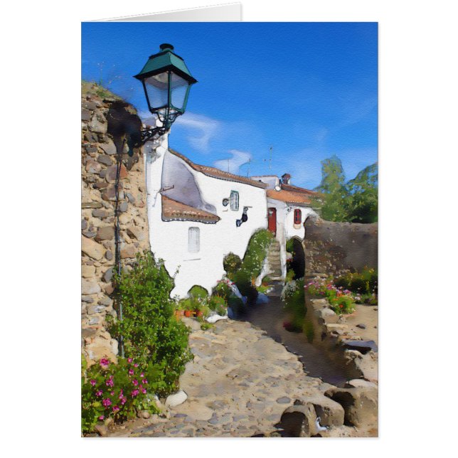 水彩地中海の村 (正面)