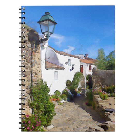 水彩地中海の村 ノートブック (正面)
