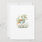 水彩地元で育った赤ちゃんシャワー 招待状 (裏面)