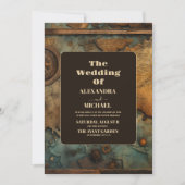 水彩地図トラベル結婚ズ 招待状 (正面)