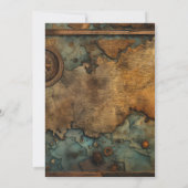 水彩地図トラベル結婚ズ 招待状 (裏面)