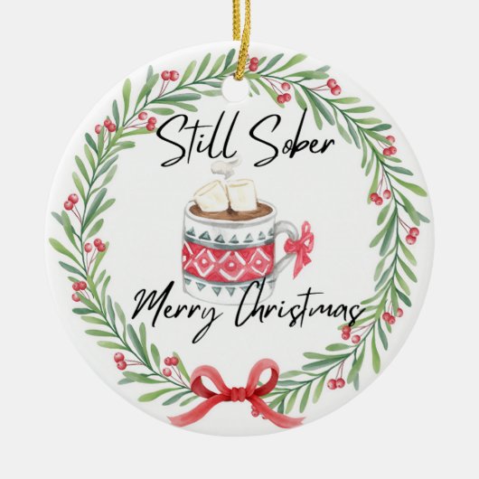 水彩地層 セラミックオーナメント (正面)