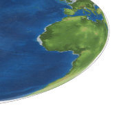 水彩地球の地球地理おもしろい3D錯覚 カッティングボード (角)