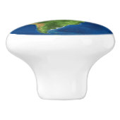 水彩地球の地球地理おもしろい3D錯覚 セラミックノブ (側面)
