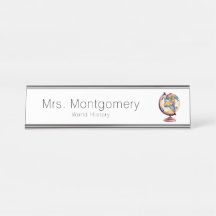 水彩地球儀の歴史または地理先生