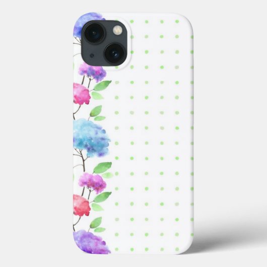 水彩垂直シームレスパター縁どン Case-Mate iPhoneケース (裏面)