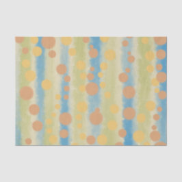 水彩垂直ストライプの水玉模様 薄葉紙