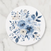 水彩埃っぽいブライダルシャワーバスボム フェイバータグ (裏面)