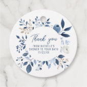 水彩埃っぽいブライダルシャワーバスボム フェイバータグ (正面)