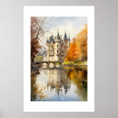 水彩城フランスのポスター ポスター (正面)