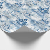 水彩城郭ラッピング紙 ラッピングペーパー (角)