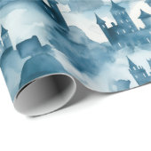 水彩城郭ラッピング紙 ラッピングペーパー (ロールコーナー)