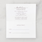 水彩塵埃バラメイクアップアーティスト 予約カード (内部開封)