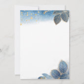 水彩塵青モダン卒業パーティー 招待状 (裏面)