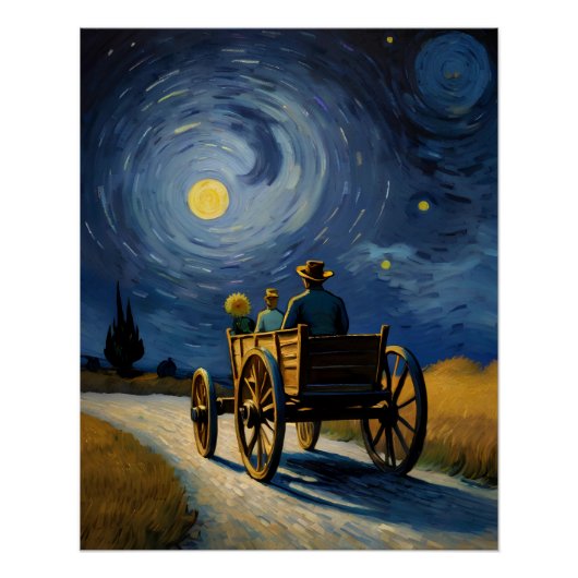 水彩壁ポスター。ヴィンテージ ポスター (正面)