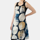 水彩壊れたドット染め効果。 エプロン (インサイチュ)