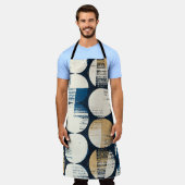 水彩壊れたドット染め効果。 エプロン (着用した状態)