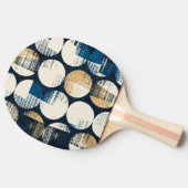 水彩壊れたドット染め効果。 卓球ラケット (横)