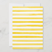 水彩夏のミツバチとヒマワリ赤ちゃんシャワー 招待状 (裏面)