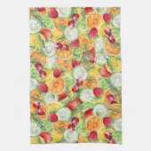 水彩夏の果実 キッチンタオル (縦)