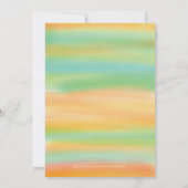 水彩夏サンセットバースデーパーティー招待状 招待状 (裏面)