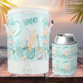 水彩夏サーフパーティー飲料 缶クーラー