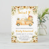 水彩夏ビートラック&ひまわり甘い16 招待状 (スタンド正面)