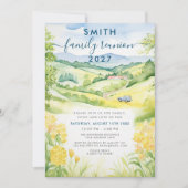 水彩夏フローラカントリーファミリー懇親会 招待状 (正面)