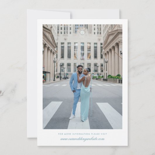 水彩夏フローラガーデンパーティー結婚ズ 招待状 (裏面)