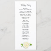 水彩夏フローラ式結婚プログラム プログラム (裏面)