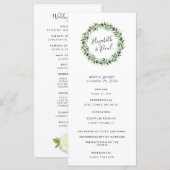 水彩夏フローラ式結婚プログラム プログラム (正面/裏面)