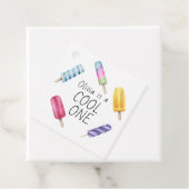 水彩夏ポプシクルアイスクリーム誕生日 フェイバータグ (インサイチュ)