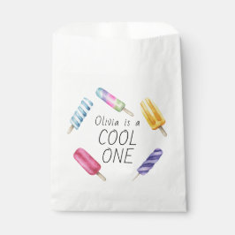 水彩夏ポプシクルアイスクリーム誕生日 フェイバーバッグ