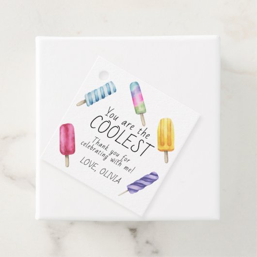 水彩夏ポプシクル誕生日感謝していyou フェイバータグ (インサイチュ)