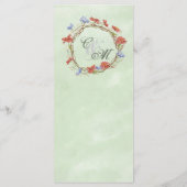 水彩夏山結婚草の献立 メニュー (裏面)