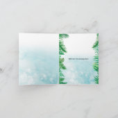 水彩夏日海滩派对 サンキューカード (内部)