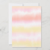 水彩夏日火烈鳥七月聖誕節 招待状 (裏面)