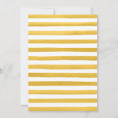 水彩夏日蜜蜂与花卉 21岁生日 招待状 (裏面)