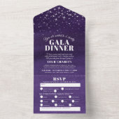 水彩夕べ星空ガラディナーイベント オールインワン招待状 (内側)