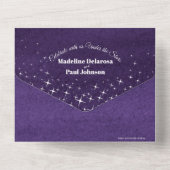 水彩夕べ結婚は、式と食事を演出 オールインワン招待状 (裏面)