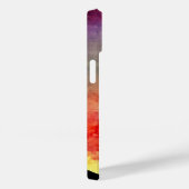 水彩夕日の山モノグラムの Case-Mate iPhoneケース (裏面 / 右)