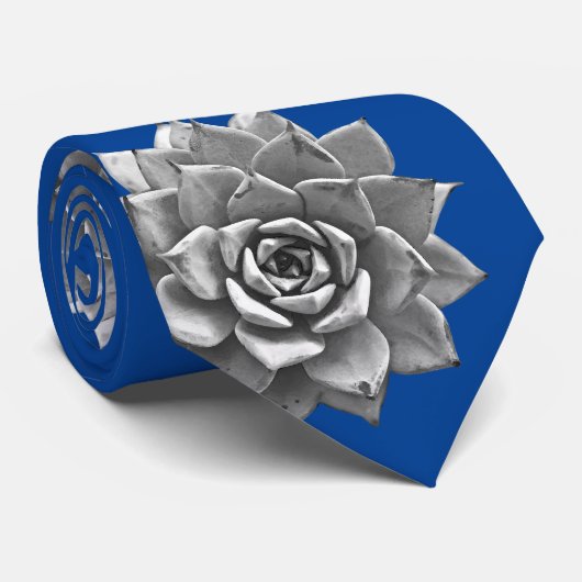 水彩多汁グレイ（青） ネクタイ (ロール)