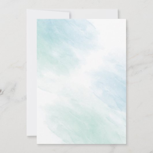 水彩多汁性フィエスタシャワー招待状 招待状 (裏面)