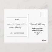 水彩多汁RSVPポストカード ポストカード (裏面)