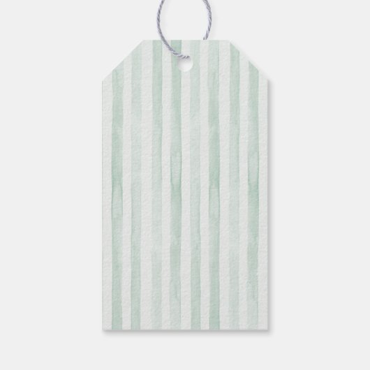 水彩多肉乳児シャワーありがとう ギフトタグ (裏面)