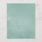 水彩多肉乳児シャワー招待状 チラシ (裏面)